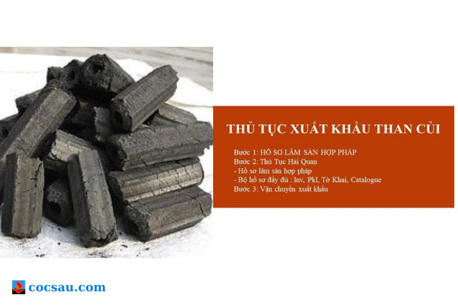 quy trình xuất khẩu than củi